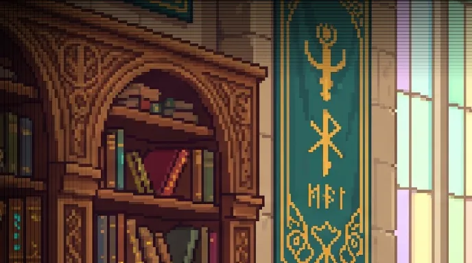 The desk card for The Scriptorium.